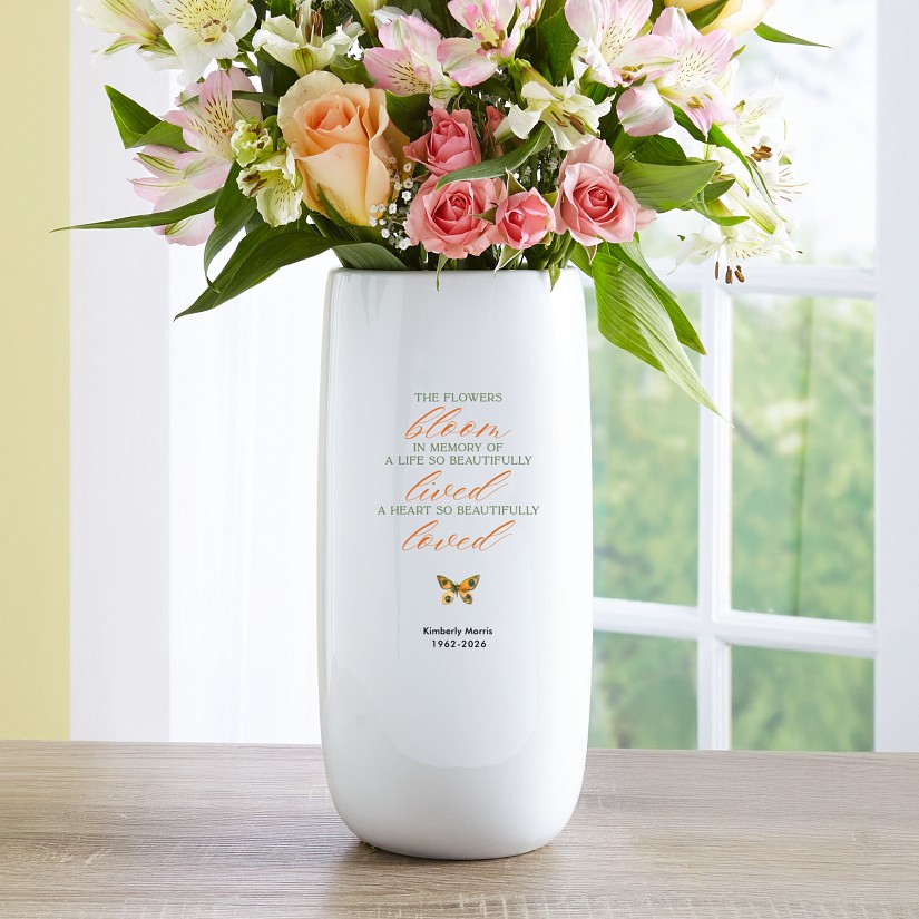 Forever in Bloom Memorial Vase