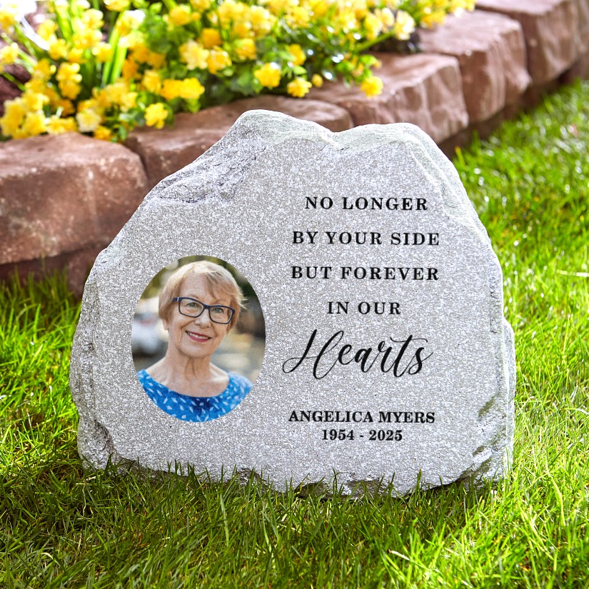 By Your Side Photo Standing Garden Stone