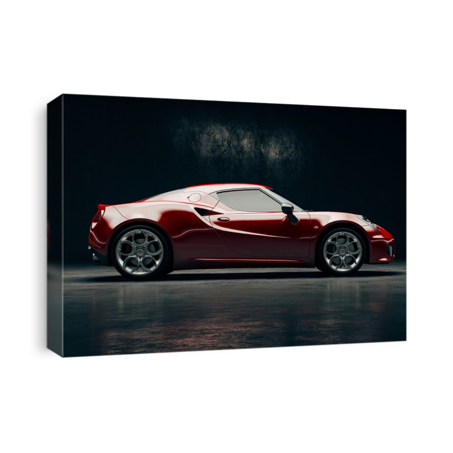 3d render of beautiful exotic super car
