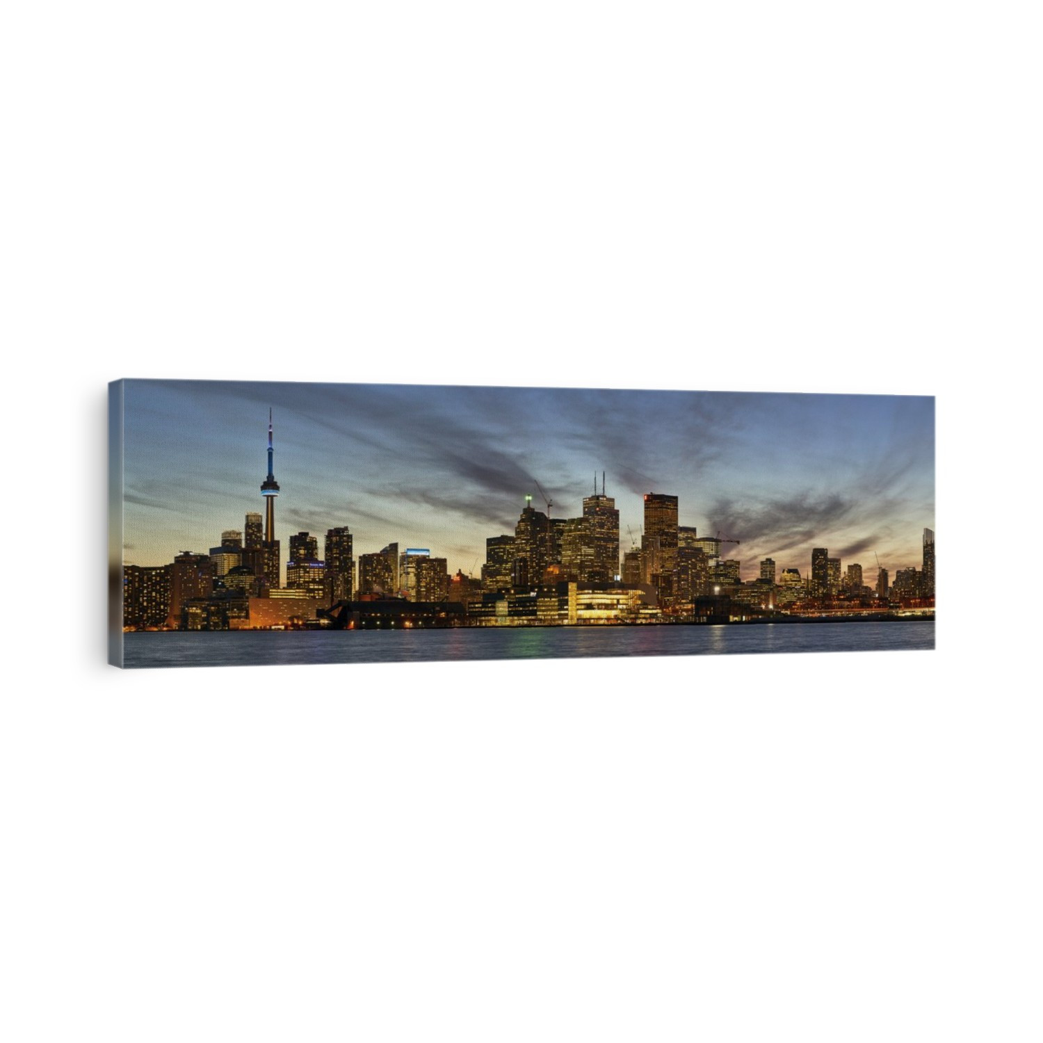 Skyline Of Toronto At Sunset; Toronto, Ontario, Canada