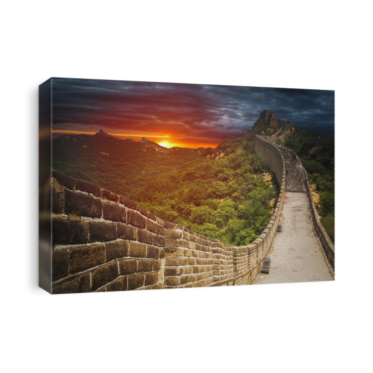 great Chinese wall in the mountains near Beijing