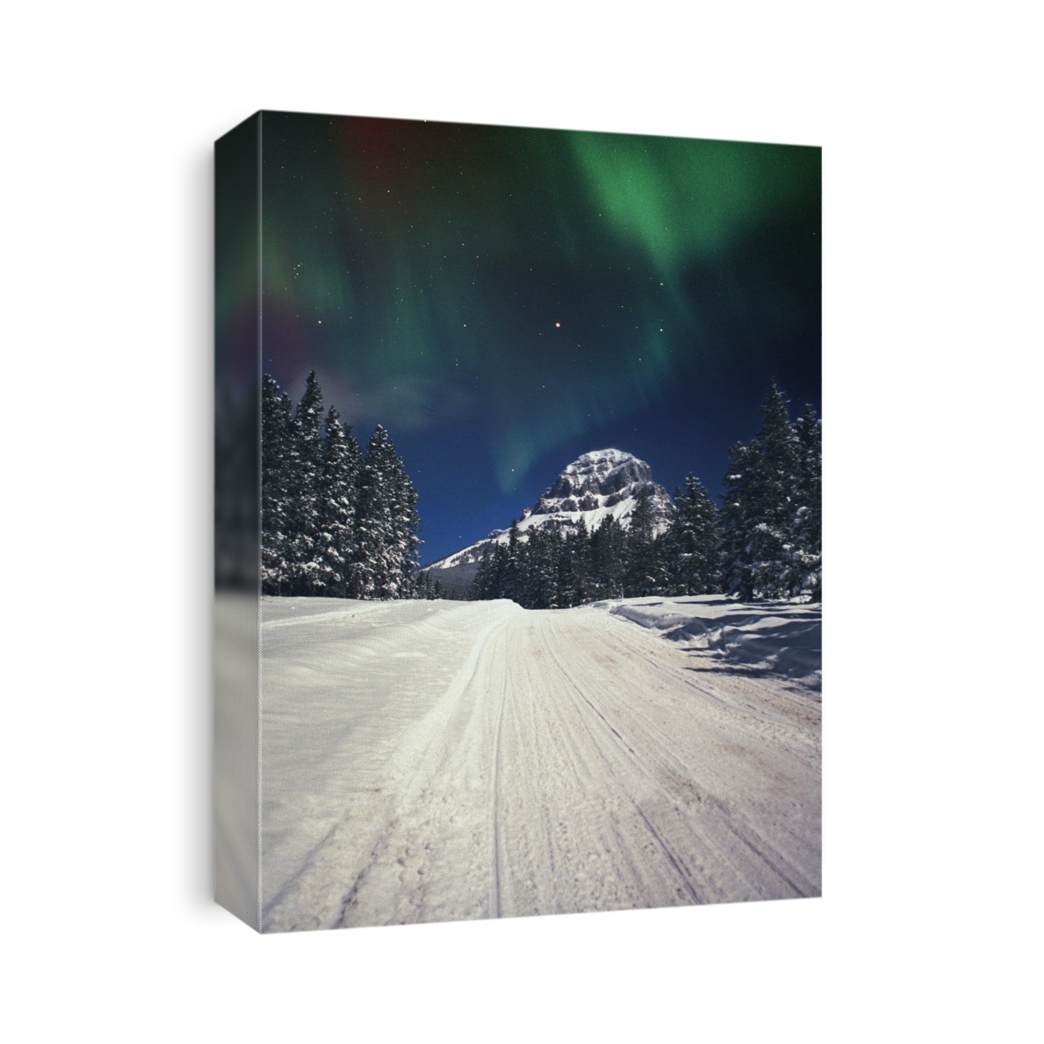 Mountains And Northern Lights