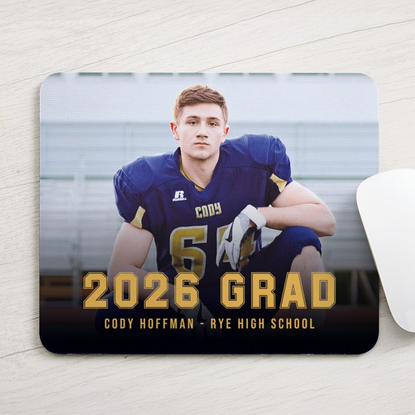 Varsity Spirit Graduation Photo Mouse Pad