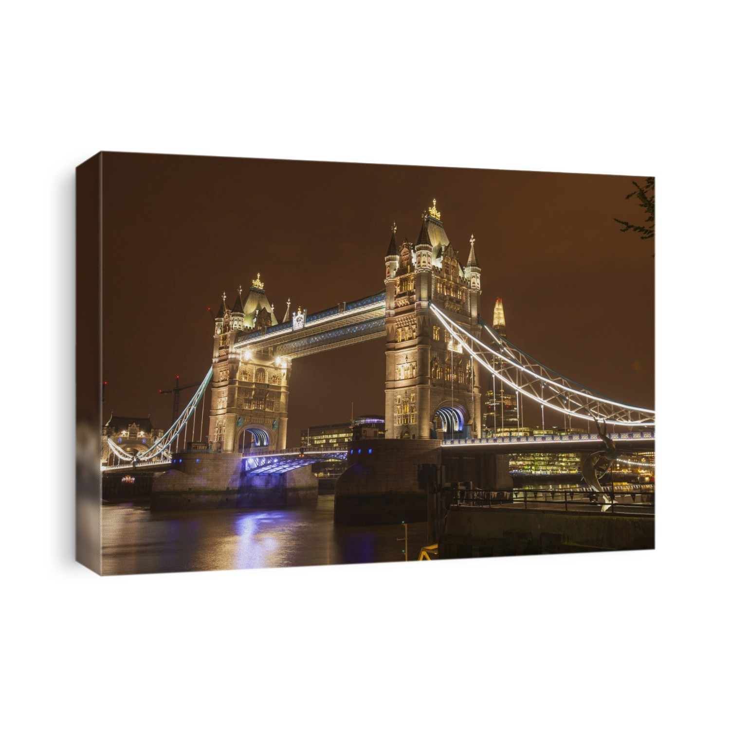 Tower Bridge at night, London, UK.
