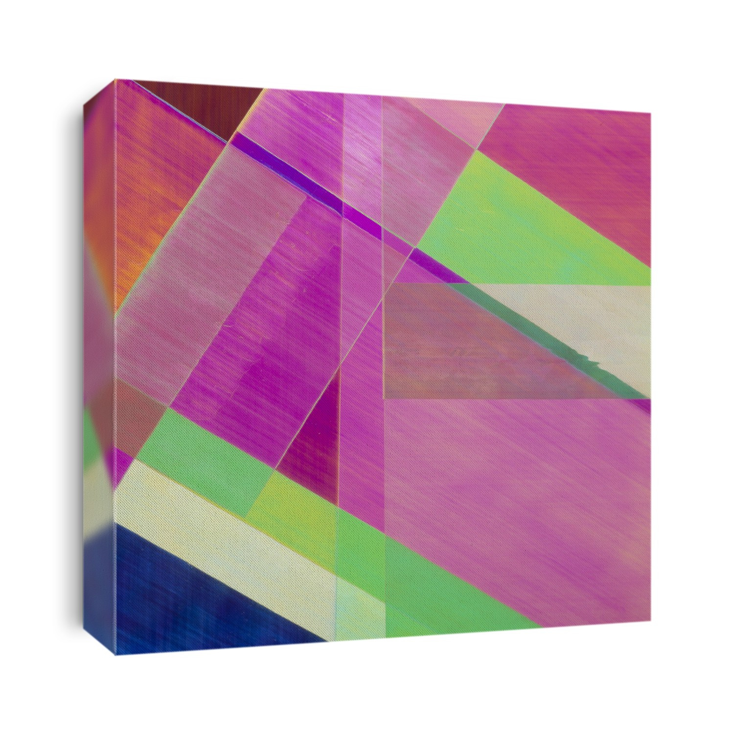 Strips of cellophane photographed under polarised light. Cellophane is a plastic used widely in the food packaging industry.