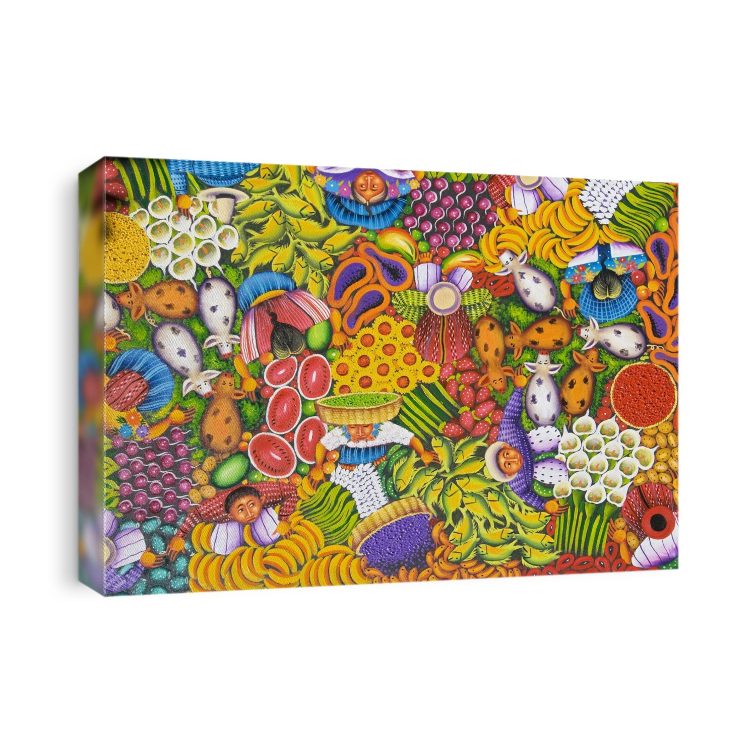 Guatemala, Lake Atitlan, Panajachel, colorful painting for sale