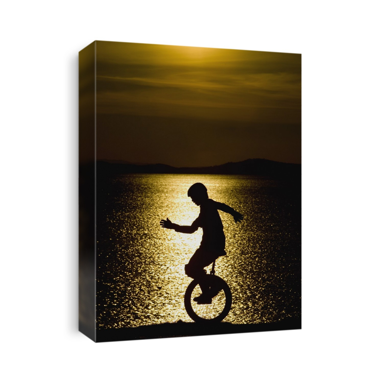 Unicycling Silhouette