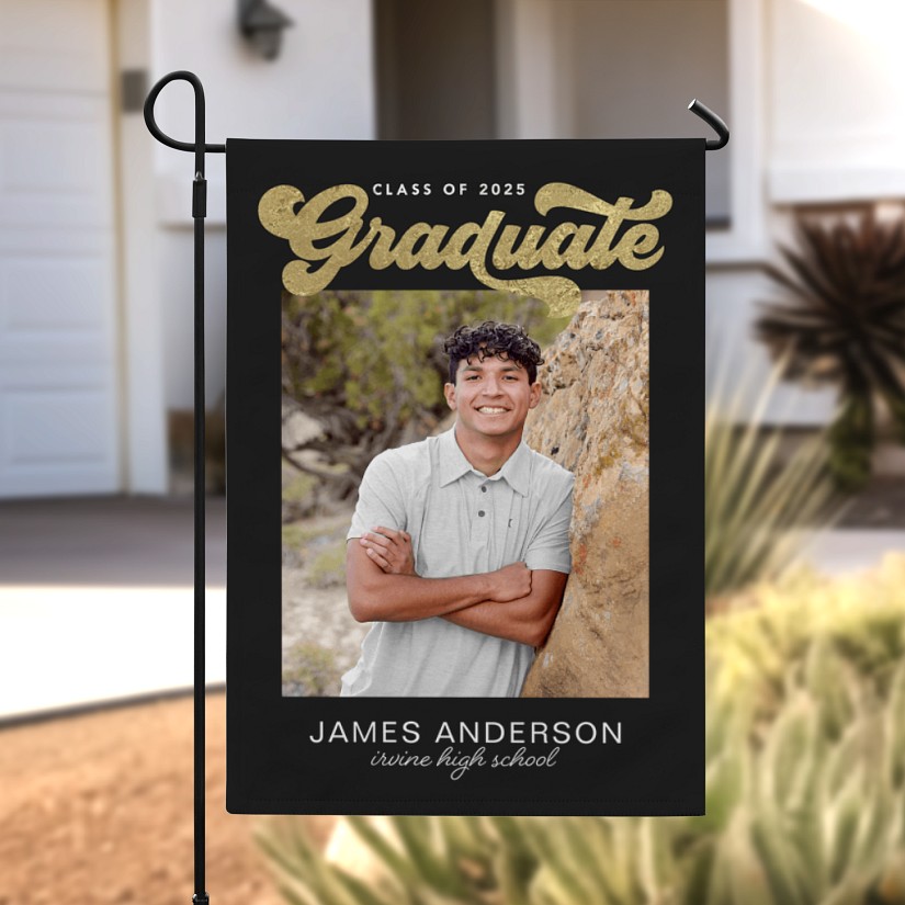 Snapshots of Success Graduation Photo Garden Flag