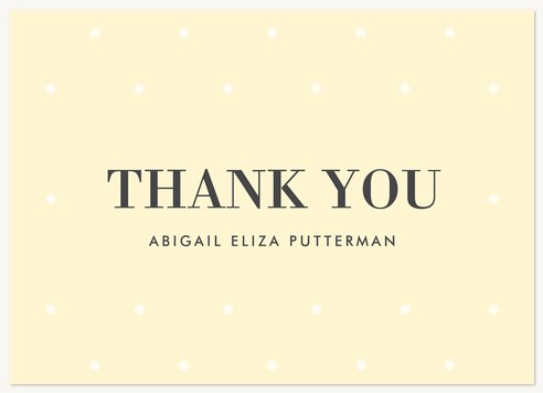Bat Mitzvah Thank You Cards, Light Dots Design