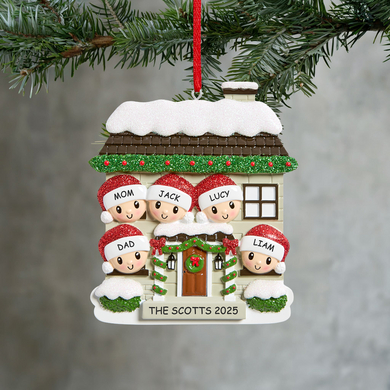 Home for the Holidays Family Ornament