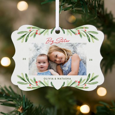 Best Christmas Gift Photo Scroll Ornament
