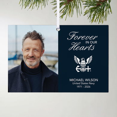 U.S. Navy®  Forever In Our Hearts Rectangle Ornament