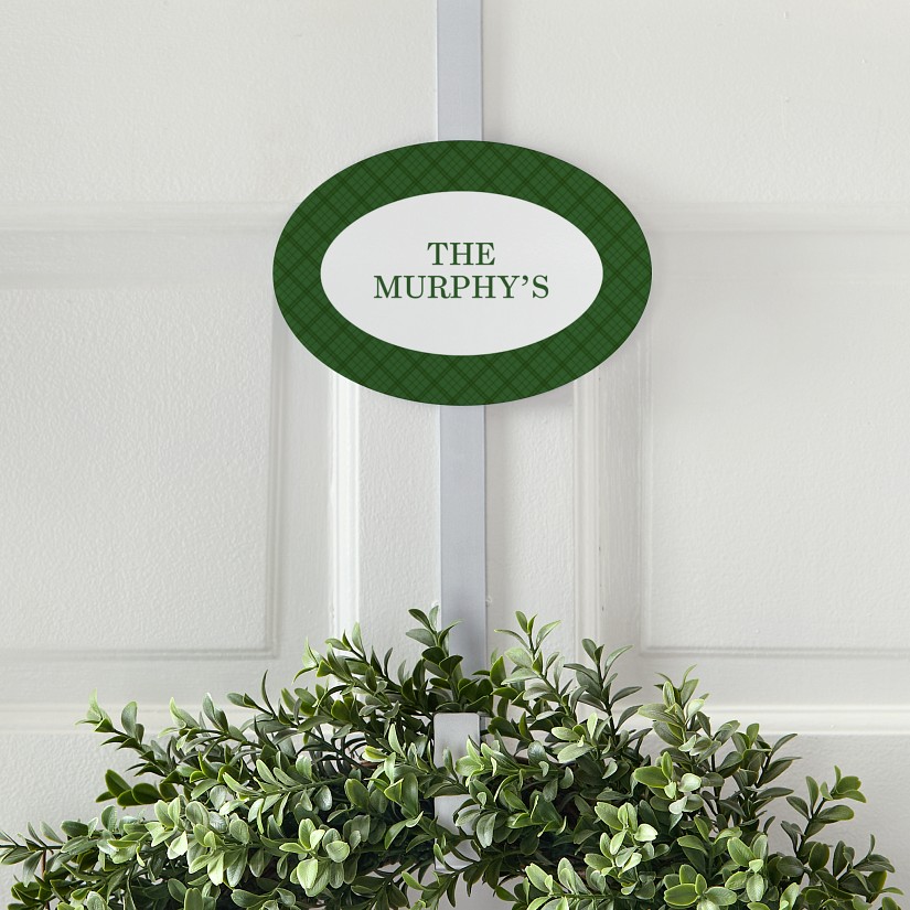 Simply Plaid Wreath Holder