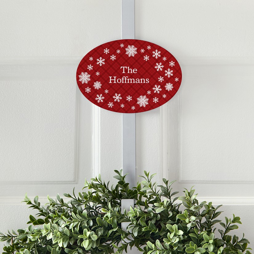 Holiday Snowflake Wreath Holder
