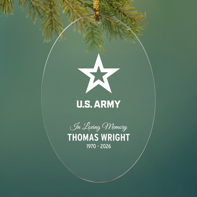 U.S. Army® In Loving Memory Oval Ornament