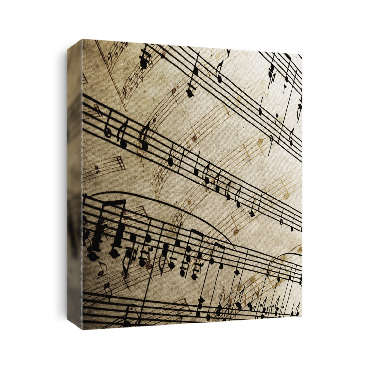 close-up of sheet music