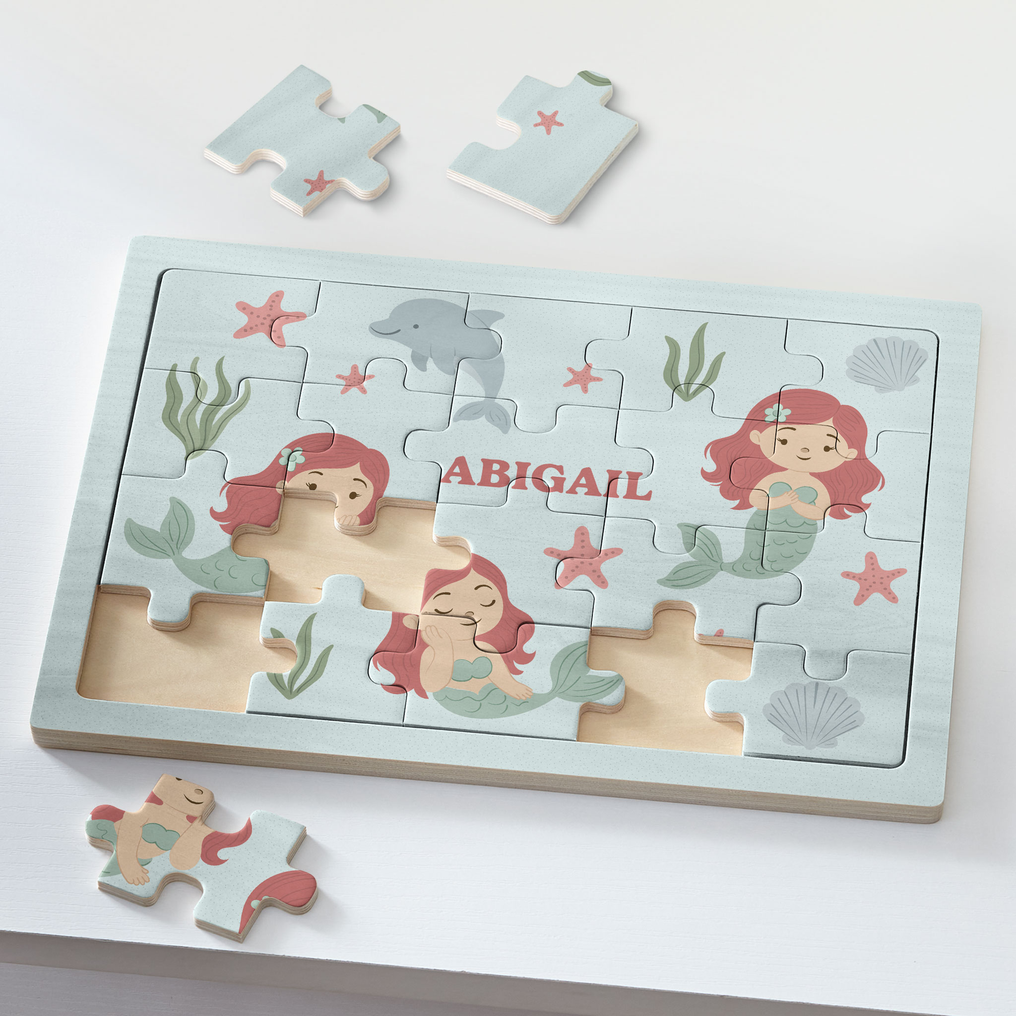 Mermaid Wooden Puzzle