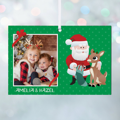 Rudolph® & Friends Photo Rectangle Ornament