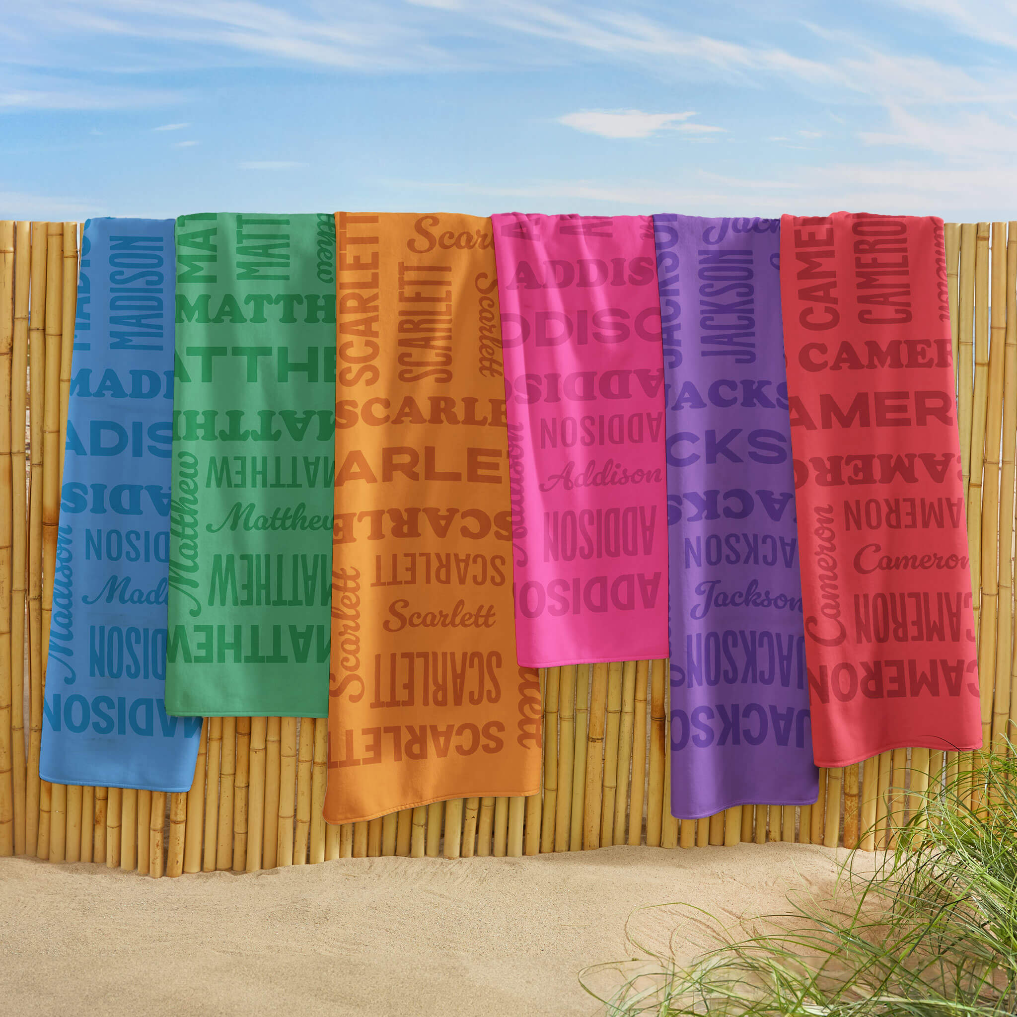 Tonal Name Beach Towel