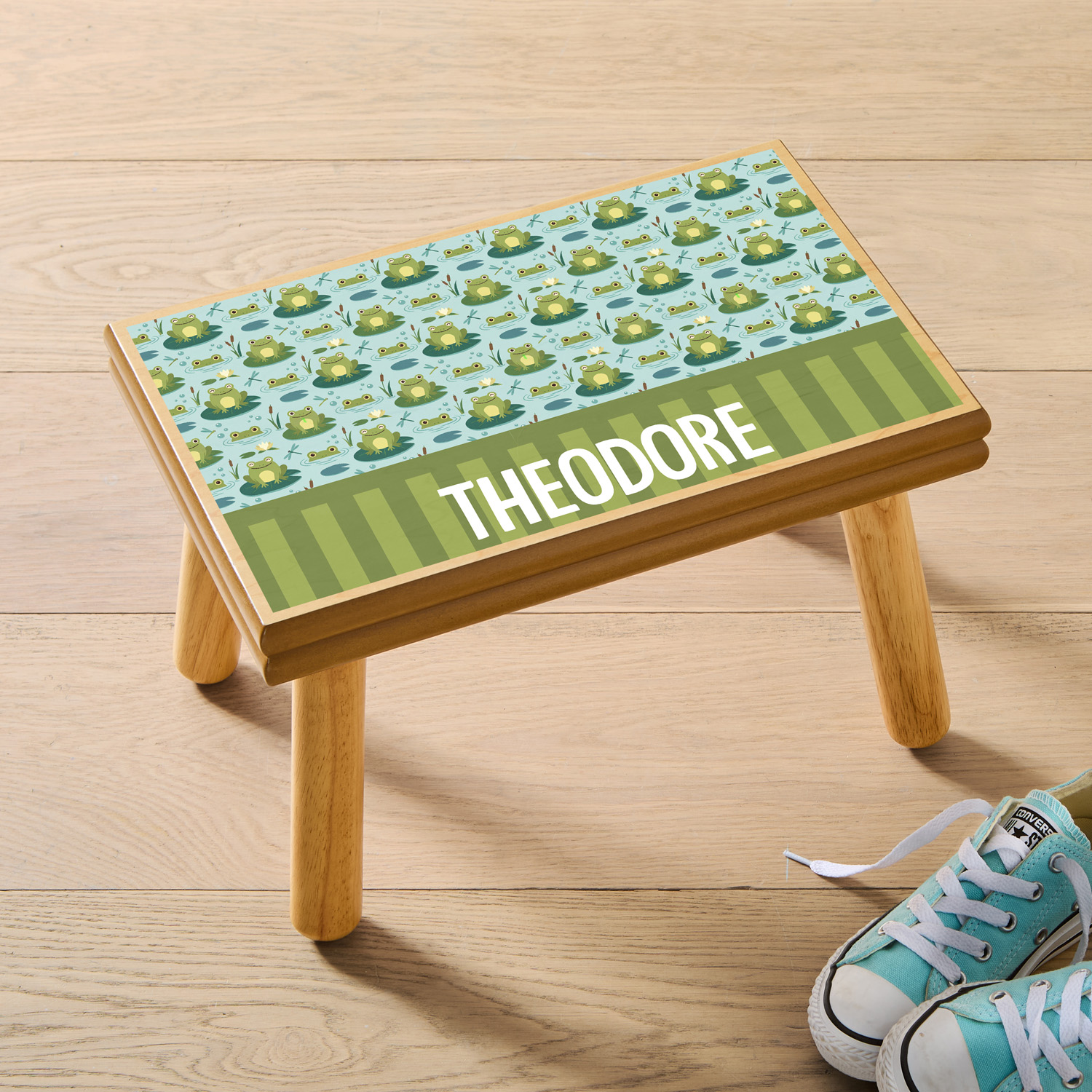 Frogs and Lily Pads Step Stool