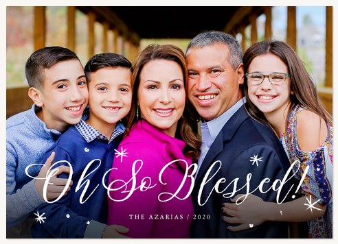 Abundant Blessings Personalized Holiday Cards