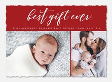 holiday birth announcement