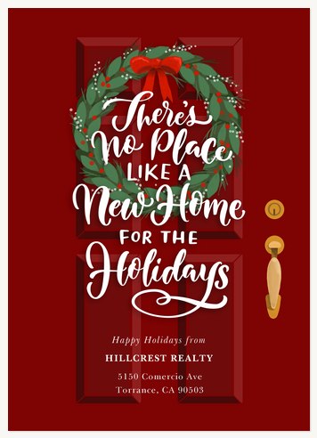 business holiday cards holiday door