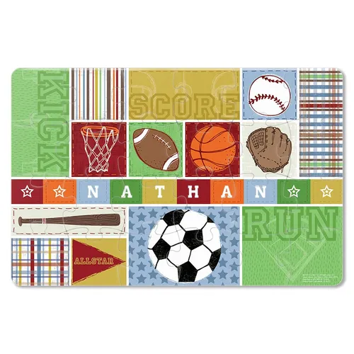 Kick, Score, Run! Personalized Puzzle - 24 Pieces