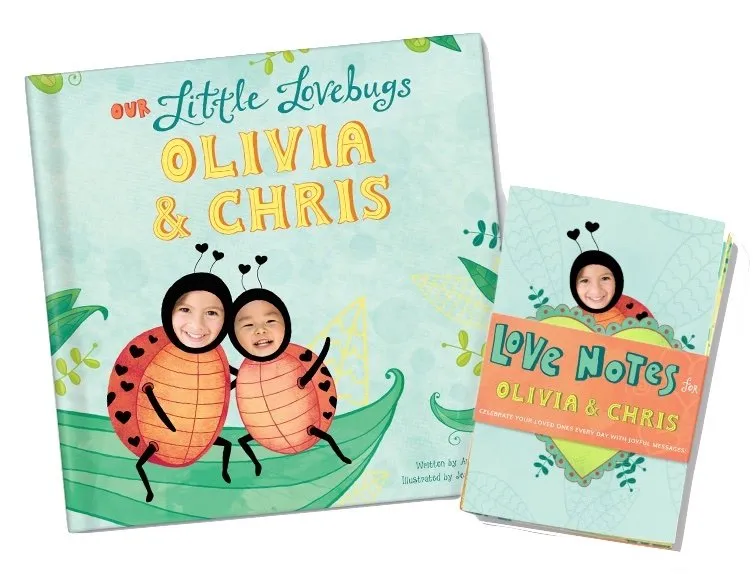 My Little Lovebug Personalized Book and Love Notes Gift Set