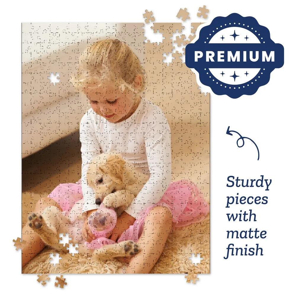 Premium Personalized Pet Photo Puzzle, Portrait/Vertical - 500 Pieces