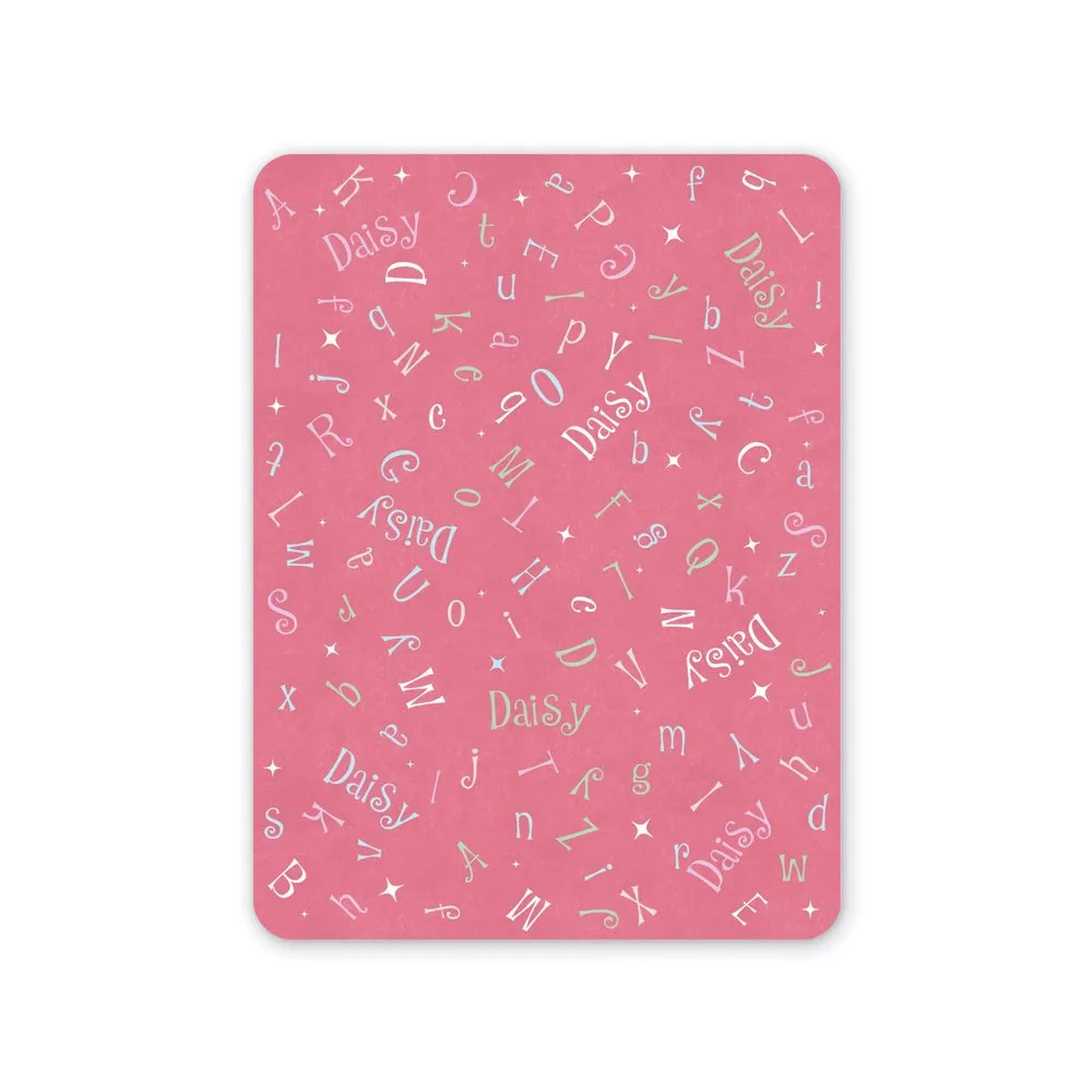 Name Toss Personalized Blanket – Pink, Sherpa