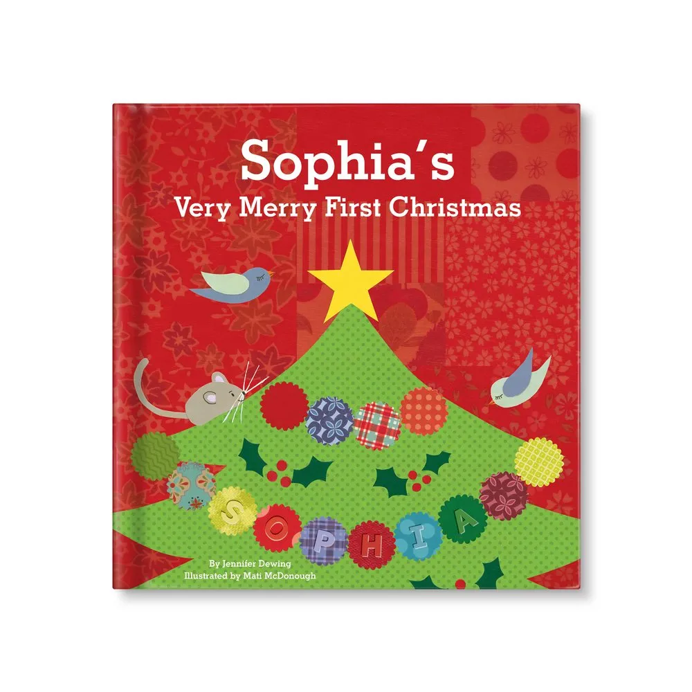 Baby's First Christmas Personalized Board Book