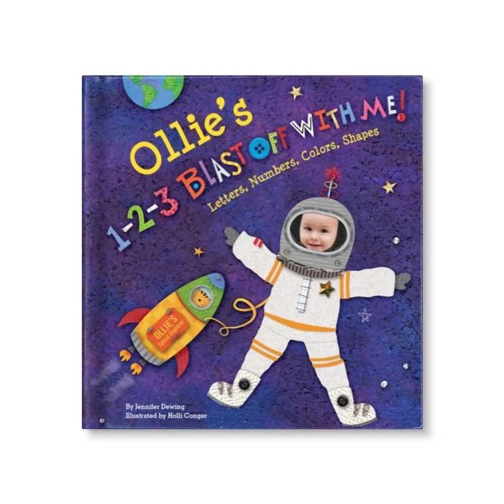 1-2-3 Blast Off With Me Personalized Board Book