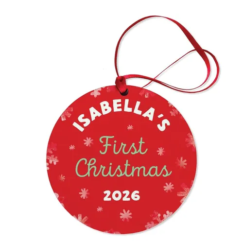 Baby's First Christmas Personalised Ornament