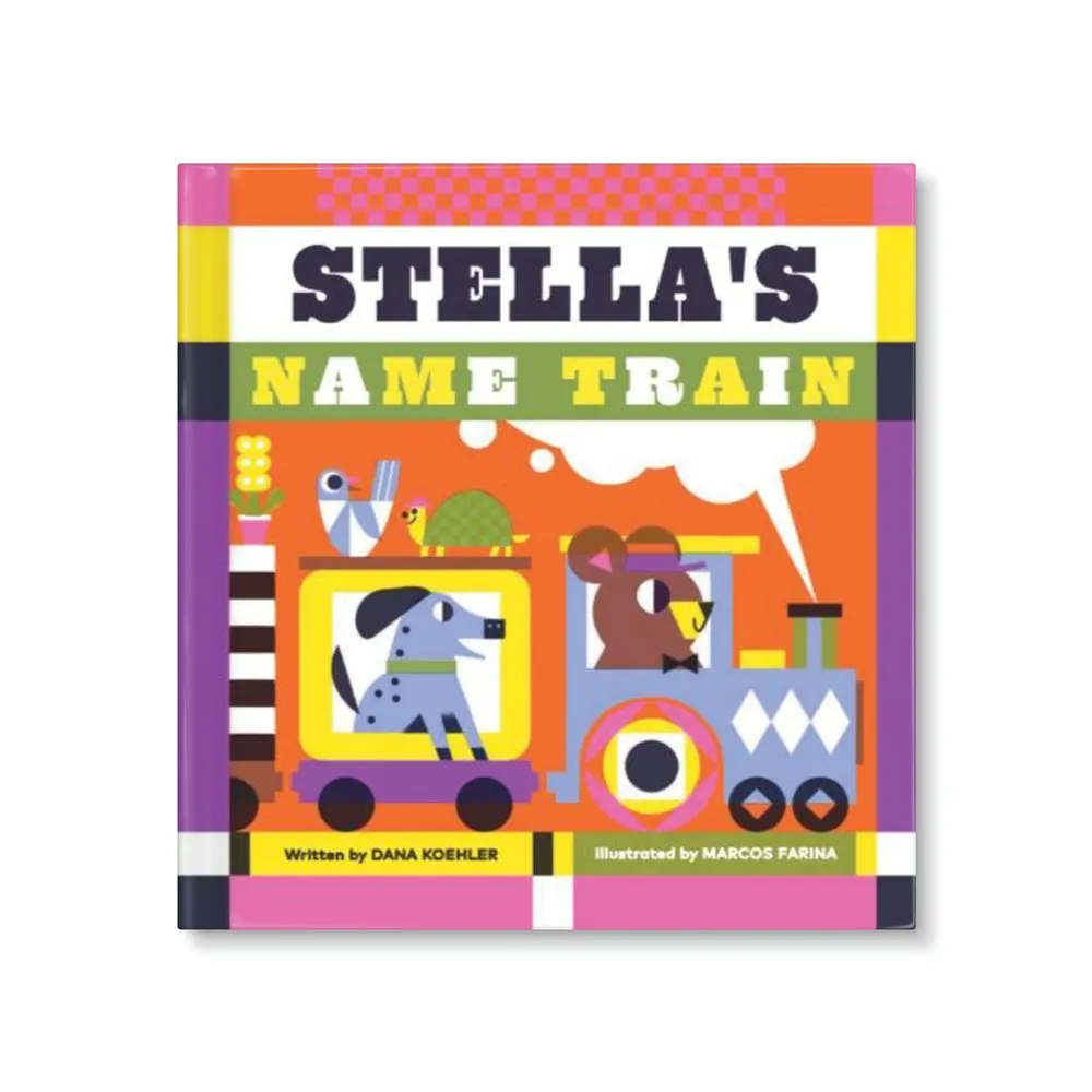 My Name Train Personalised Board Book