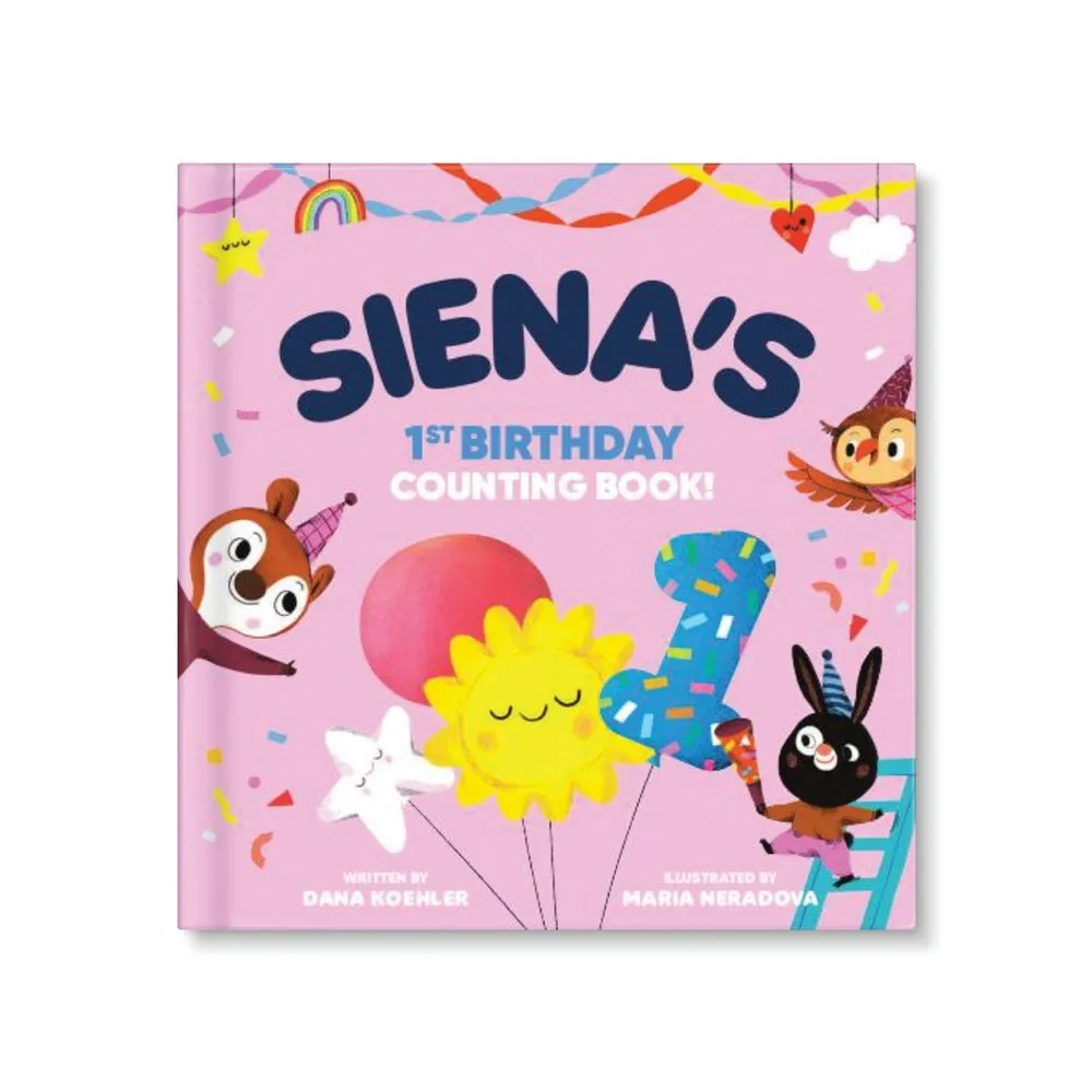 Baby’s First Birthday Counting Personalised Board Book