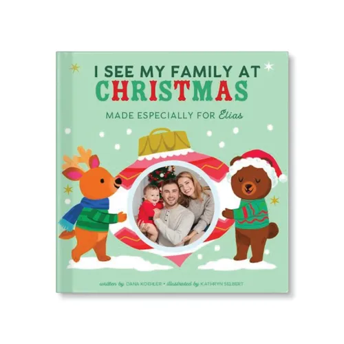 I See My Family at Christmas Personalised Photo Board Book