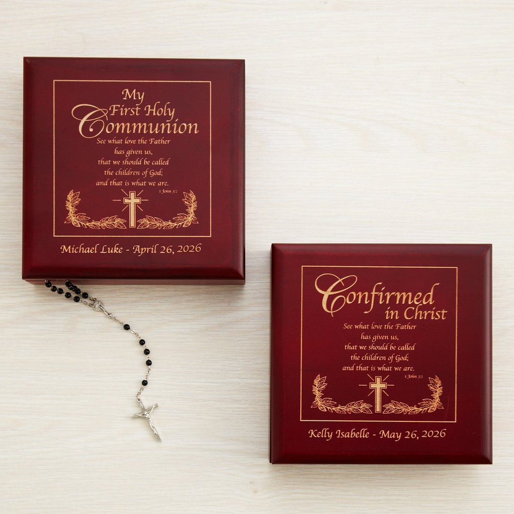 Scripture Communion & Confirmation Keepsake Box