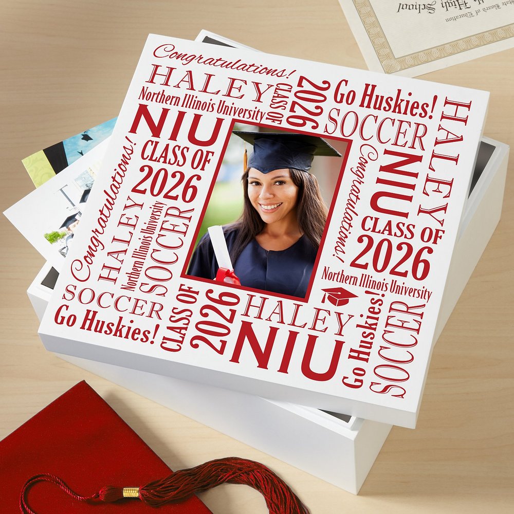 Treasured Memories Graduation Photo Keepsake Box