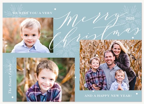 Winter Collage Personalized Holiday Cards