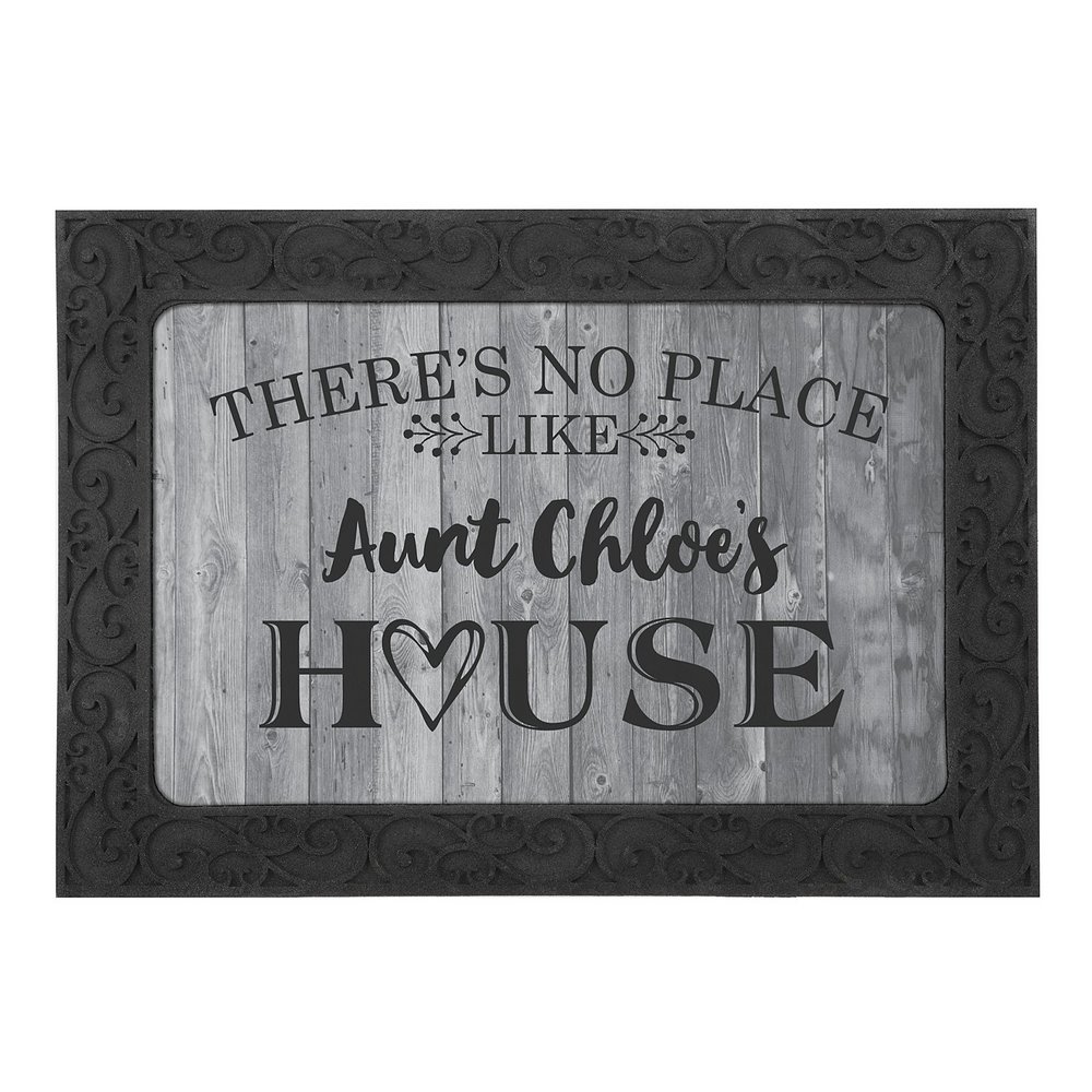 Our Favorite Place Doormat - 17x27 w/ Holder - Gray