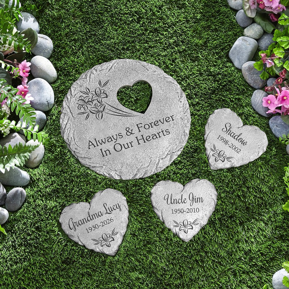 A Light Remains Memorial Garden Stone | Garden Stones | Personal