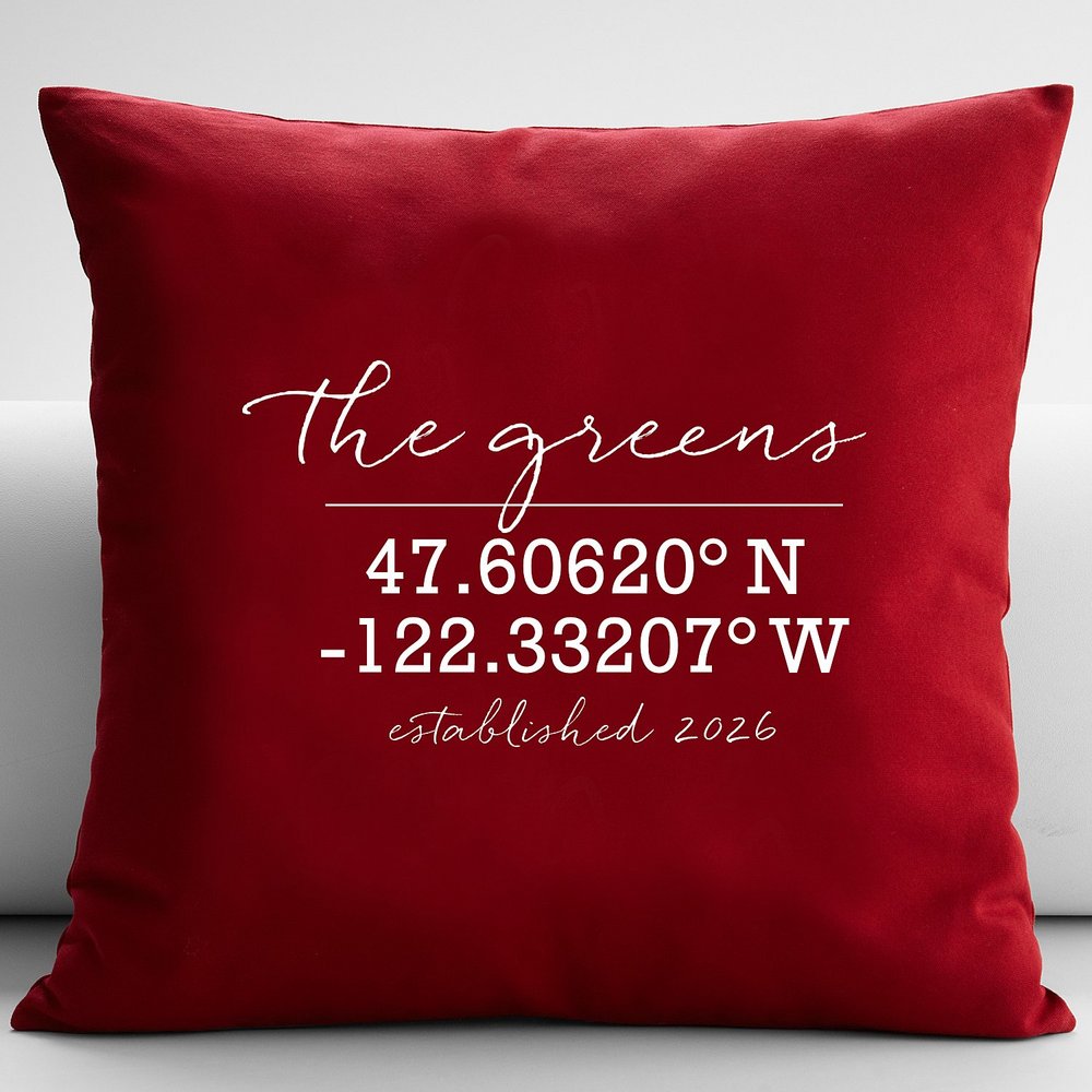 Our Home Coordinates Throw Pillow