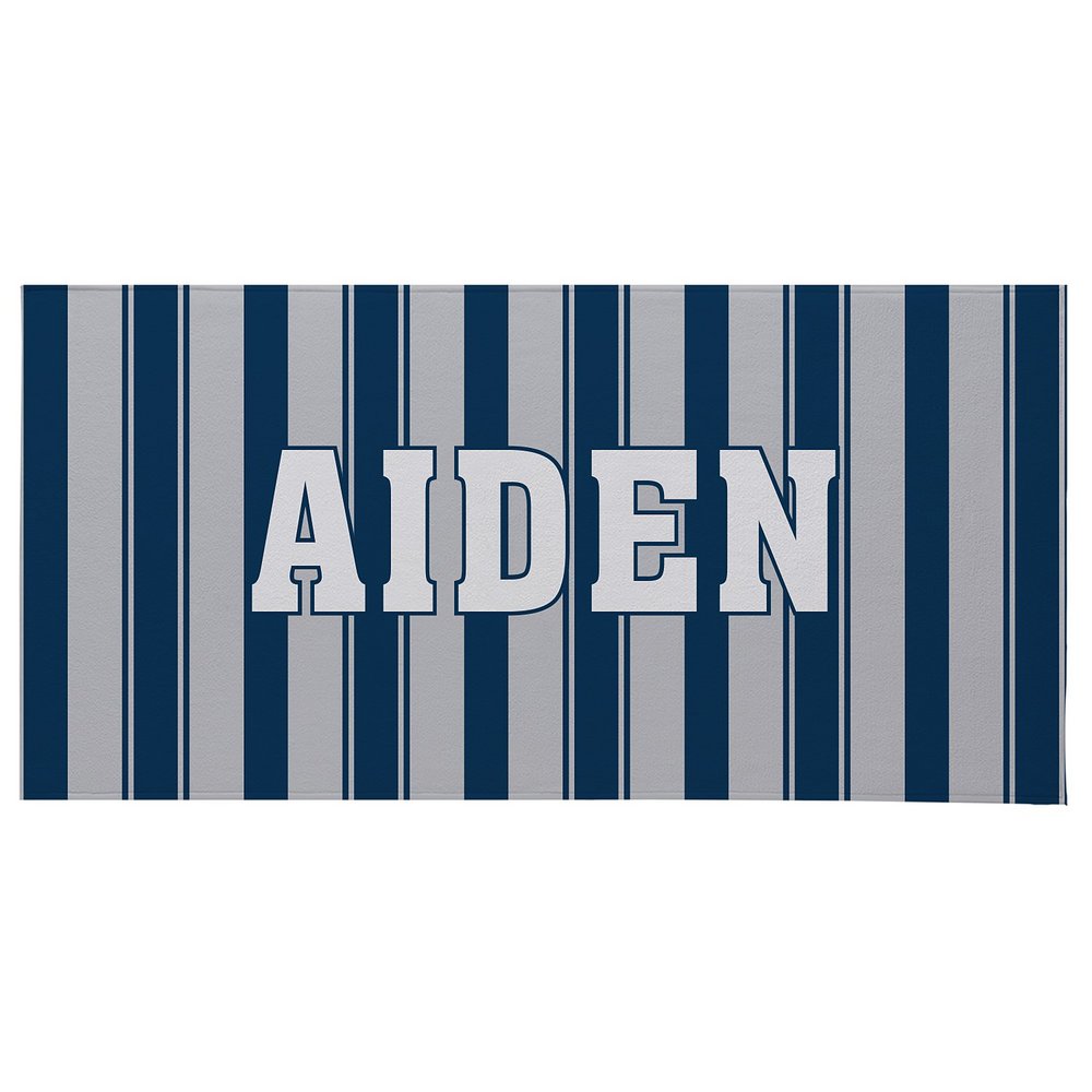 Their Own Name Beach Towel-Standard - Stripes