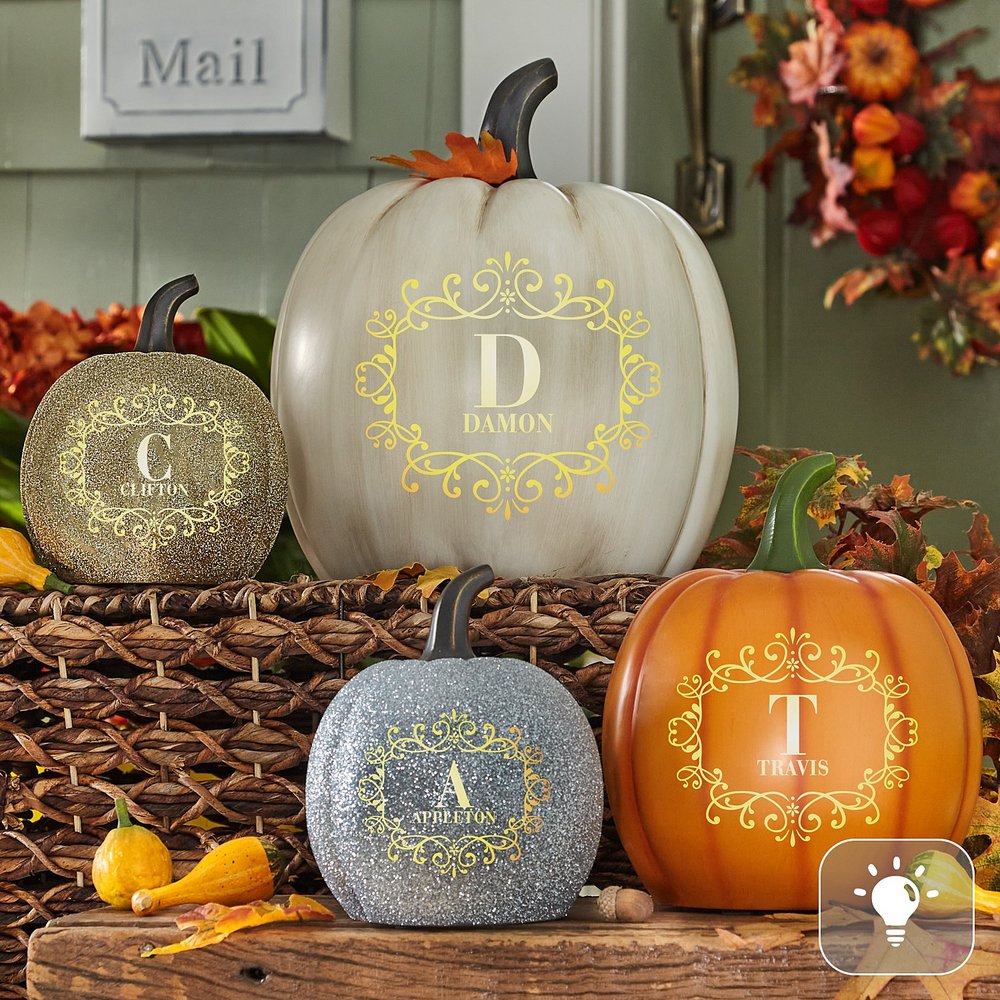 Light-Up Family Name Pumpkin