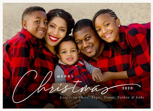 Scripted Sentiments Photo Holiday Cards