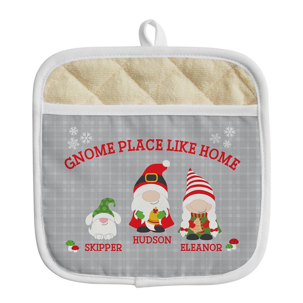 Holiday Gnome Family Pot Holder