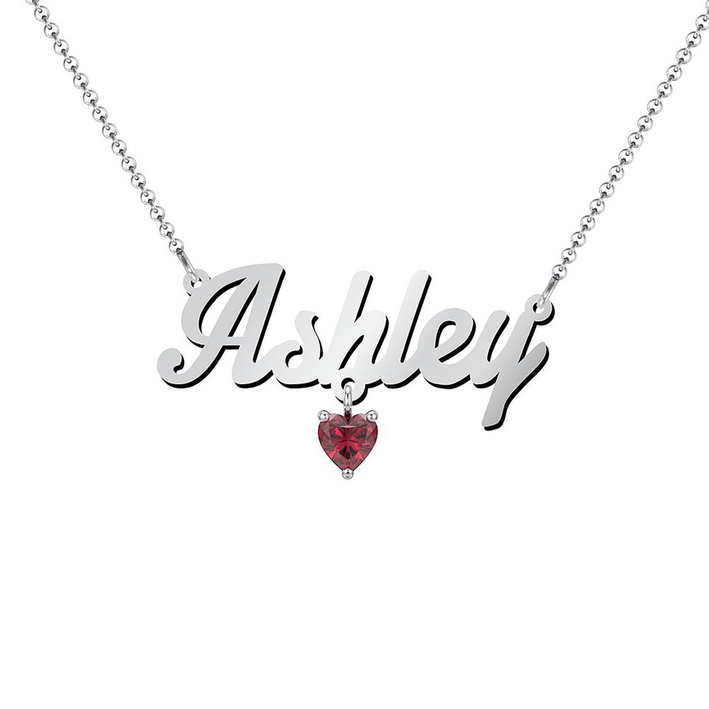 Make It Yours! Pers Name Neck-SV w/Stone-Glamorous
