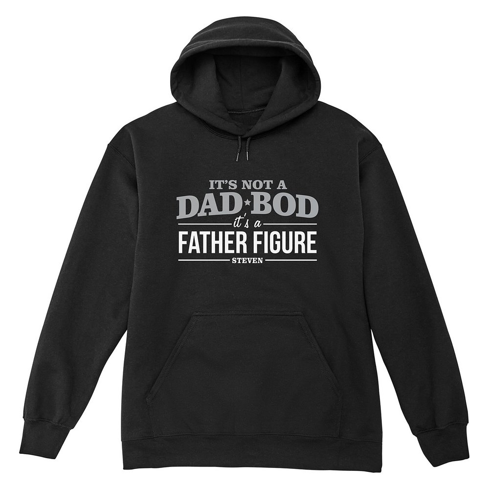 Dad Bod Sweatshirt - Hooded - Black - L
