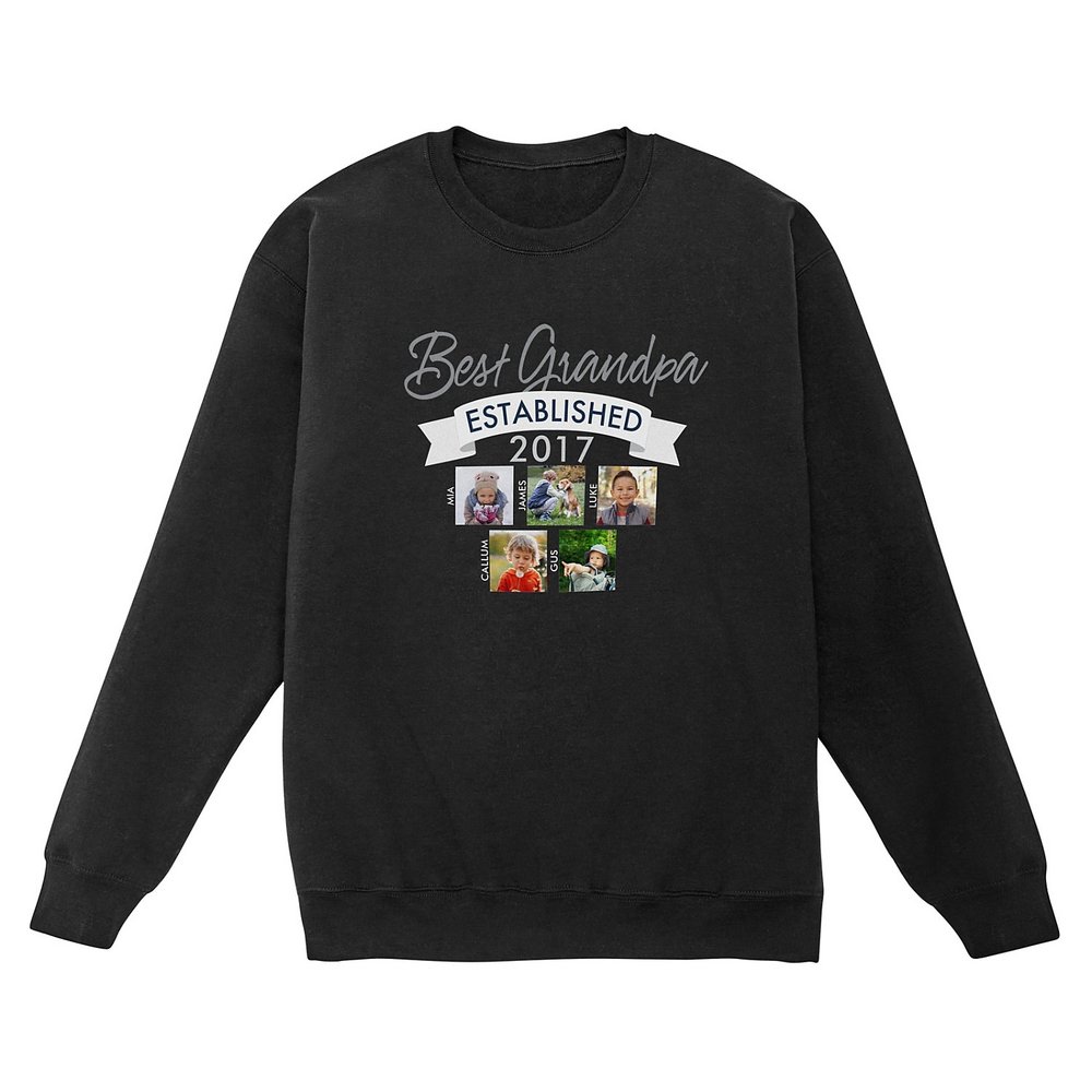 Established Photo Sweatshirt - Crew - Black - S - 5 Photos